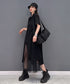 Asymmetry Mesh Layered Dress